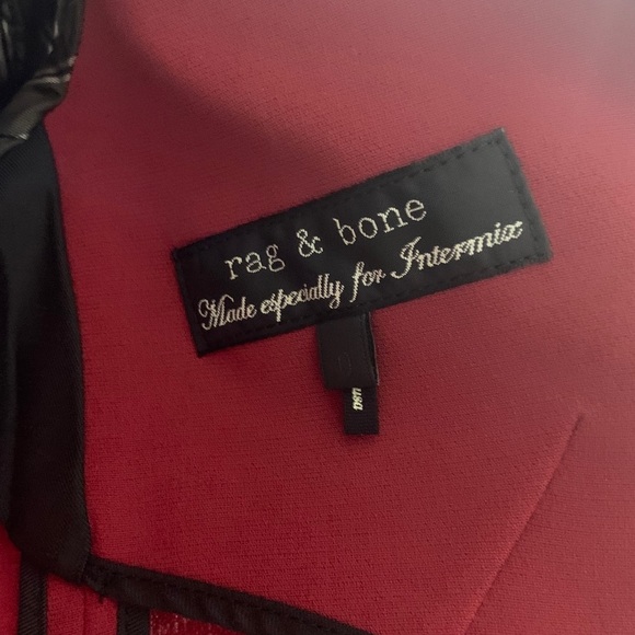 Rag & Bone Women’s Jacket Blazer Red Size 0 - Picture 4 of 10